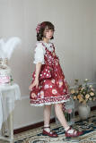 Alice Girl ~Polka Dotts Strawberry~ Sweet Lolita Jumper -Ready Made
