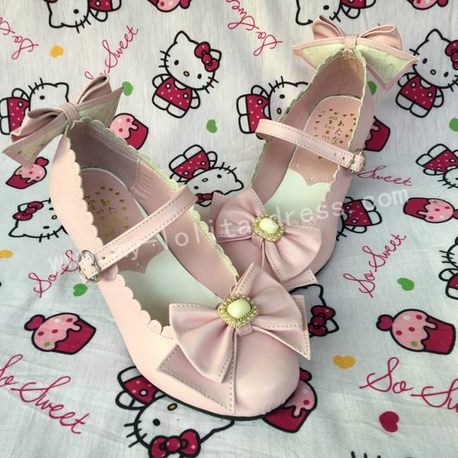 Elegant Bows Lolita Heels Shoes
