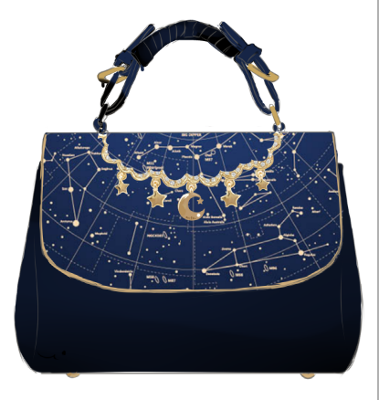 LEATHER PERSONALIZED Constellation SHOULDER BAG PURSE HANDMADE MONOGRA –  Feltify