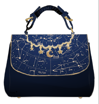 Mu-fish Constellation Prints Lolita Handbag/Shoulder Bag