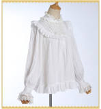 Lolita Pure White Cotton Lace Blouse