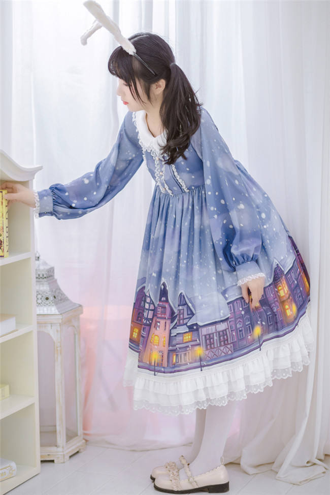 Warm House In Snow~ Sweet Lolita OP/JSK out