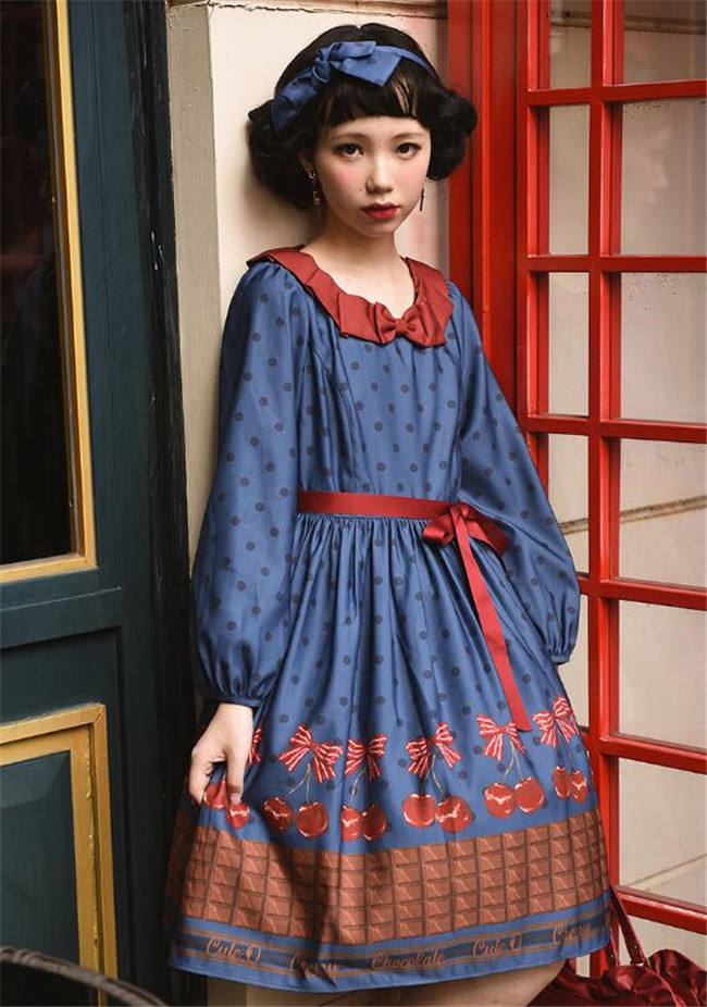 Cherry Chocolate~ Sweet Lolita OP/JSK -Pre-order Closed