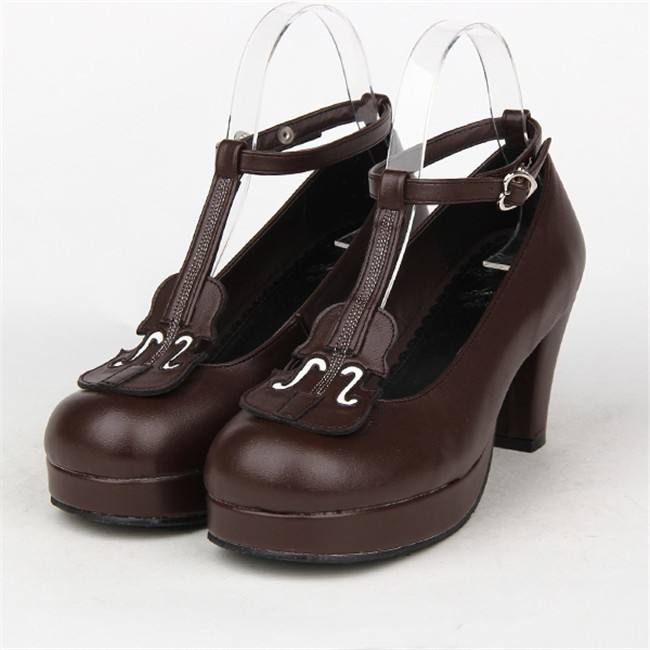Angelic Imprint- Elegant Violin-shaped Straps Lolita Heels Shoes