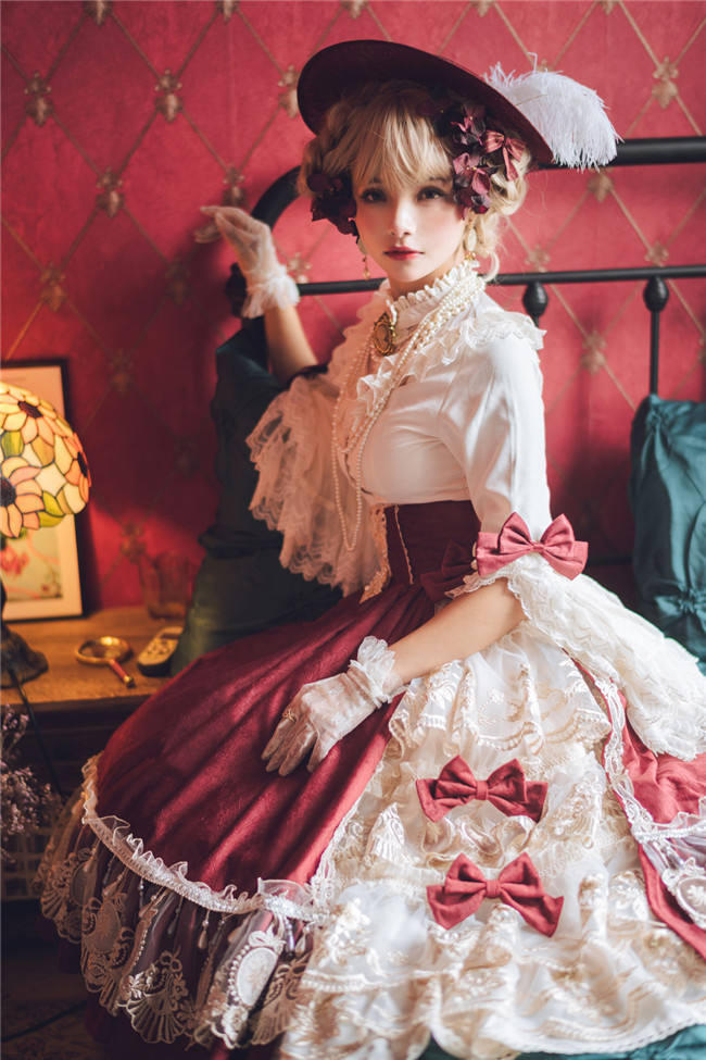 Miss Point ~ Elizabeth~ Elegant Lolita Fishbone Skirt Tea Party Version -Custom Tailor Available