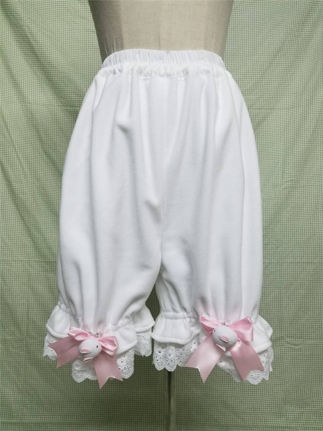 Polar Fleece Winter Lolita Bloomer With Pocket