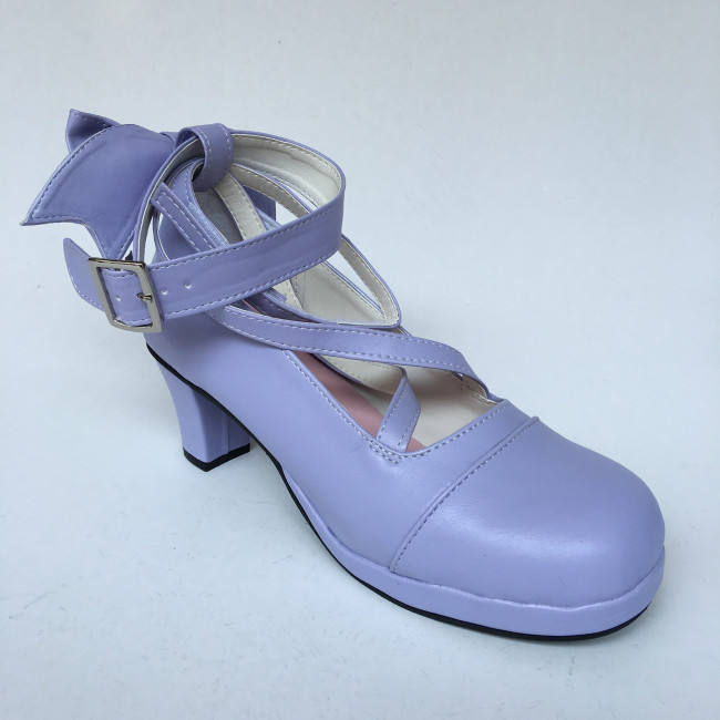 Red Bow Lolita Shoes for Girls