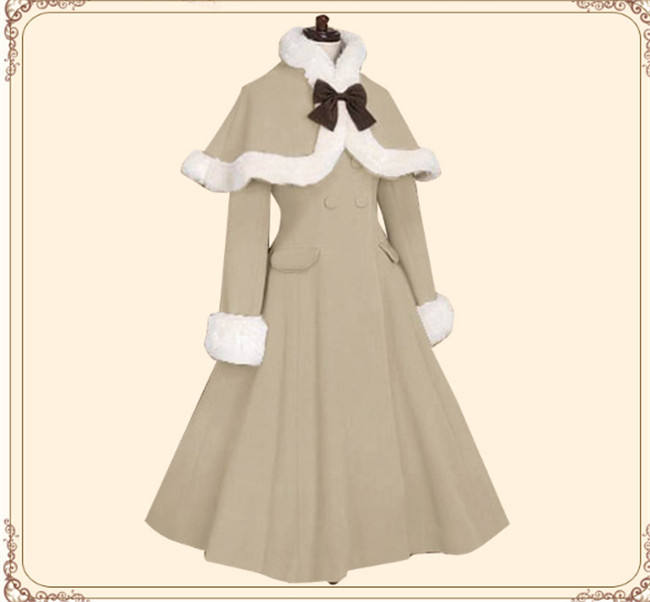 Lolita Princess Winter Double-breasted Coat&Cape