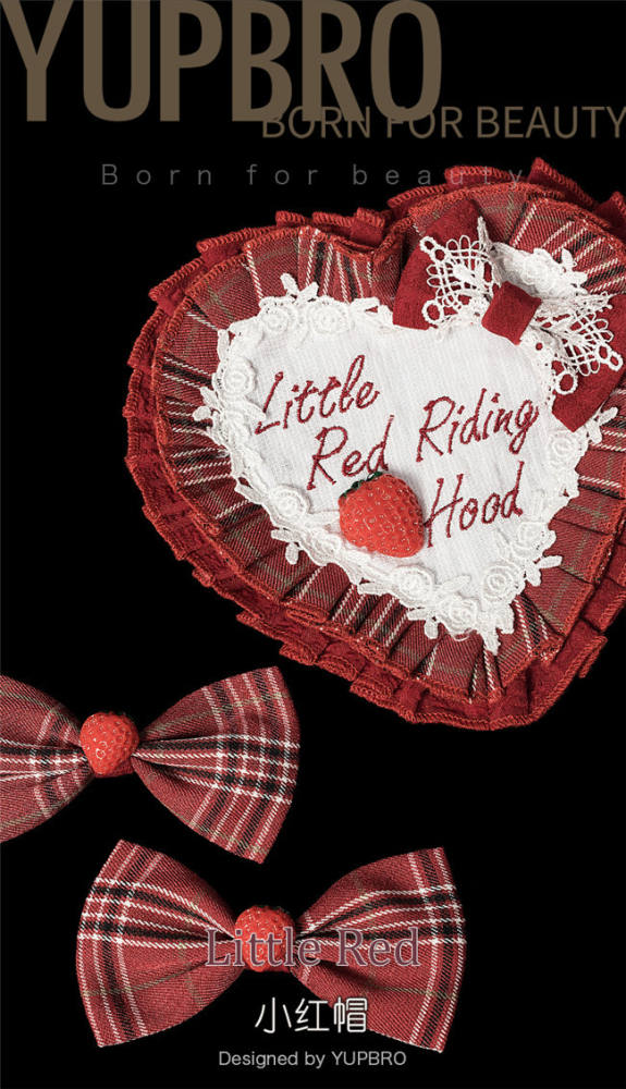 YUPBRO Lolita ~Little Red Riding Hood Soft Lolita JSK Fullset -Ready Made