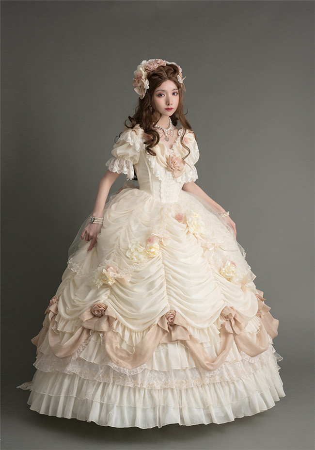 Henrietta ~Rose Queen Flowers Luxury Lolita OP