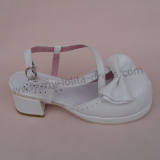 White Bow Lolita Sandals