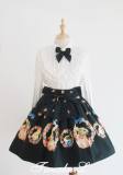 [Rosa Bianca Replica] Floral Corolla Bunny Print Lolita Skirt XL - OUT