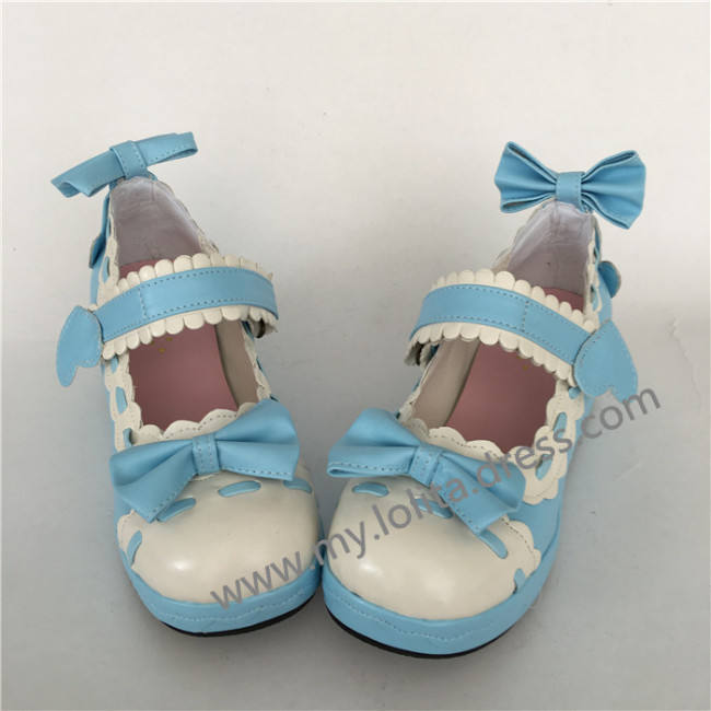 Sweet Single Strap Lolita Shoes with Bows