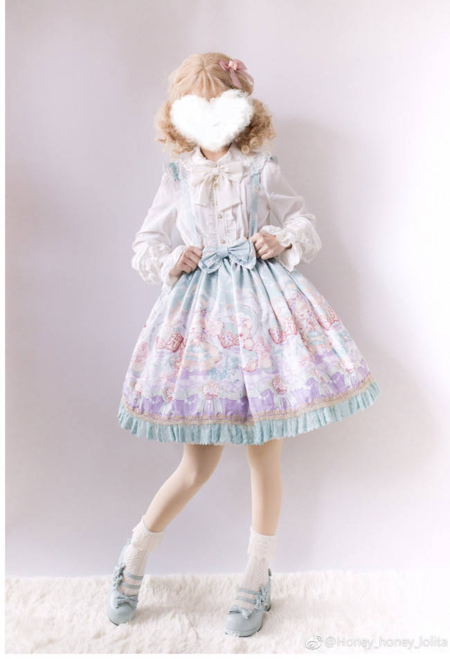 Doll and Bear Dance Series~Sweet Lolita Jumper/Skirt -Ready Made