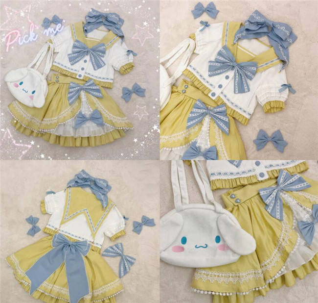 Rising Star ~Sweet Sailor Lolita Top+Skirt Set - In Stock