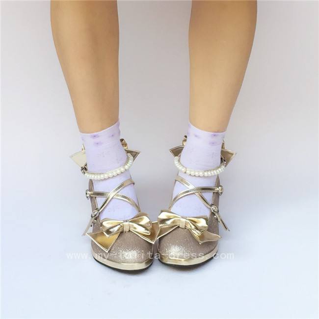 Antaina Tea Party Glitter Lolita Shoes