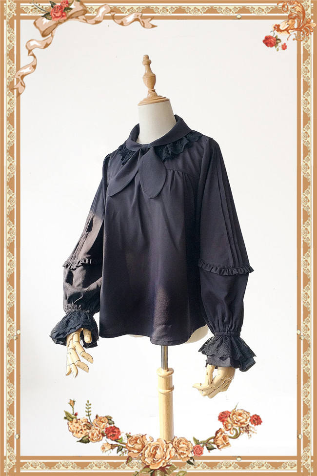 High Density Chiffon Lolita Long Sleeves Blouse