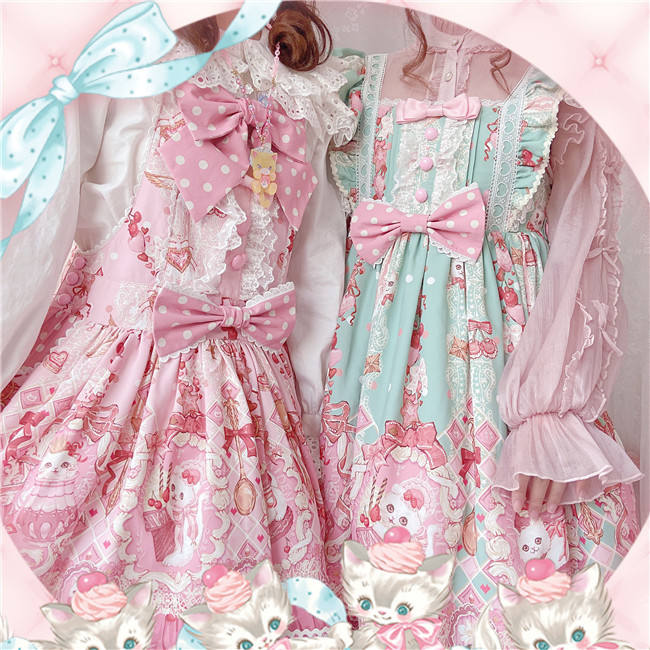 August Maiden ~Kittens & Berries Lolita Dresses -In Stock