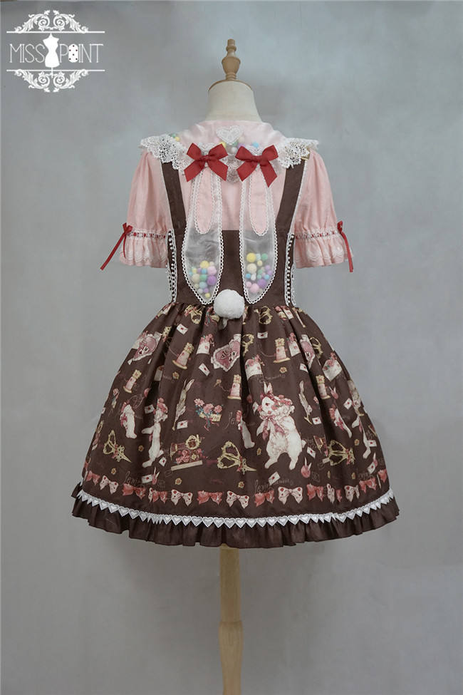 Miss Point ~The Tailor Rabbit Lolita Salopette  Beige Size S In Stock