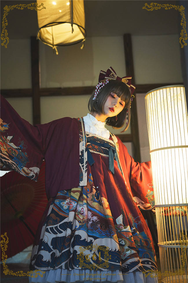 CEL Lolita ~Kaiseki Island Lolita JSK Super High Waist -Ready Made