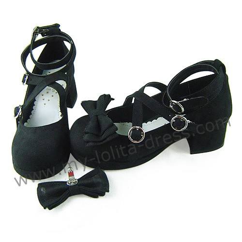 Dark Coffee Lolita Heels Footwear
