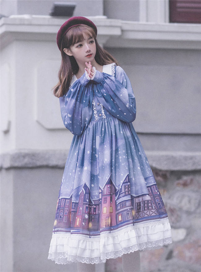 Warm House In Snow~ Sweet Lolita OP/JSK out