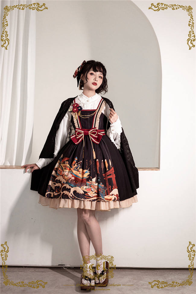 CEL Lolita ~Kaiseki Island Lolita JSK Slight High Waist -Ready Made