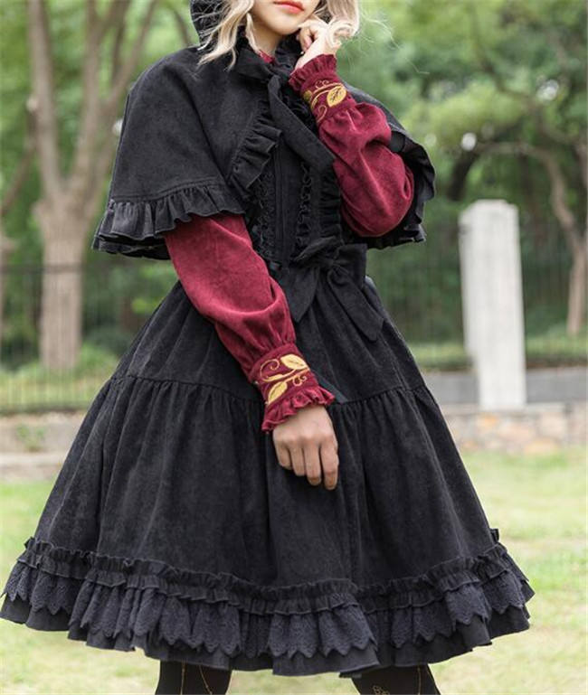 The Wolfing Red Riding Hat Thickening Lolita Jumper