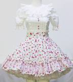 Sweet Strawberry Printed Lolita OP Dress
