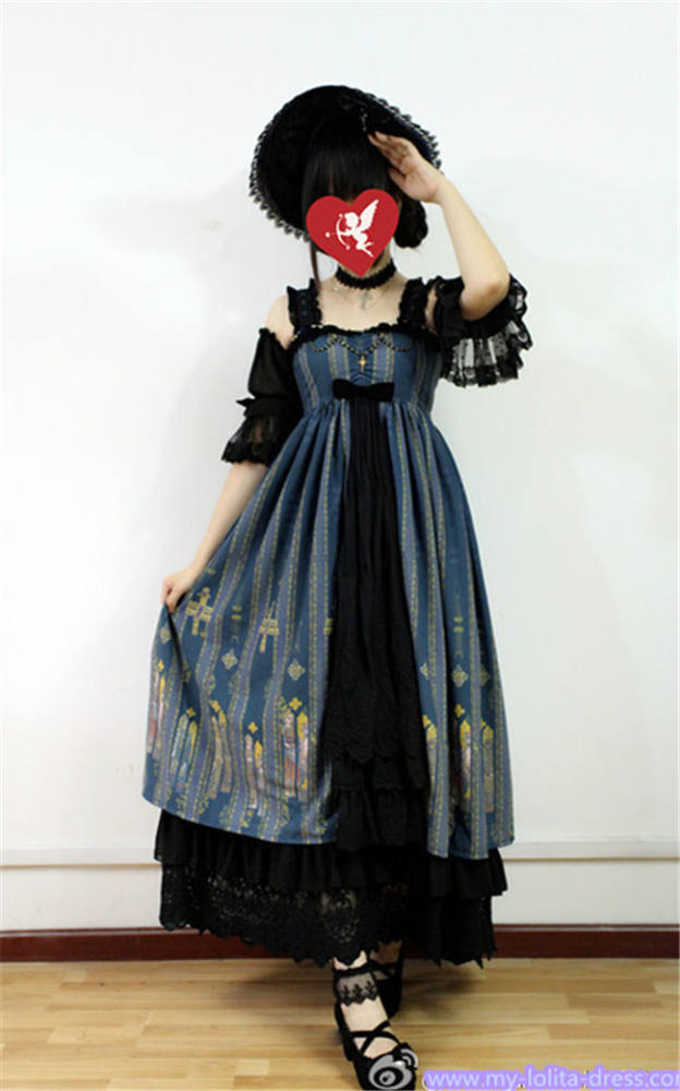 Byzantium~ Elegant Lolita JSK Dress with Front Open Design