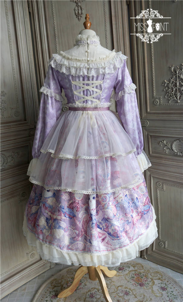 Miss Point ~ Elizabeth Meow ~ Daily Wear Lolita OP/JSK -Custom-tailor Available