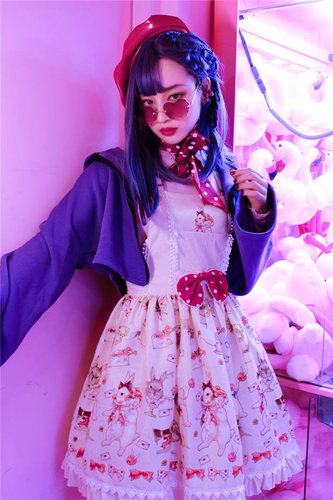 Miss Point ~The Tailor Rabbit Lolita Salopette  Beige Size S In Stock