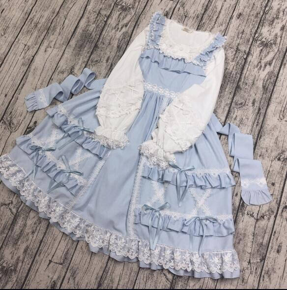 Little Dipper Cream Crispy~ Classic Lolita JSK Dress -Ready Made