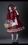 YUPBRO Lolita ~Little Red Riding Hood Soft Lolita JSK Fullset -Ready Made