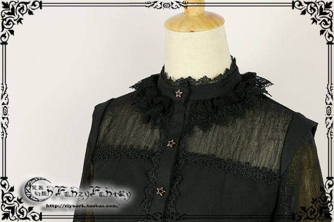 Fanzy Fantasy ~Cat Halloween Lolita Blouse -Ready Made
