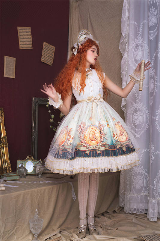 SIKA Lolita ~Glaeser Forest Lolita JSK/OP-White OP M in Stock