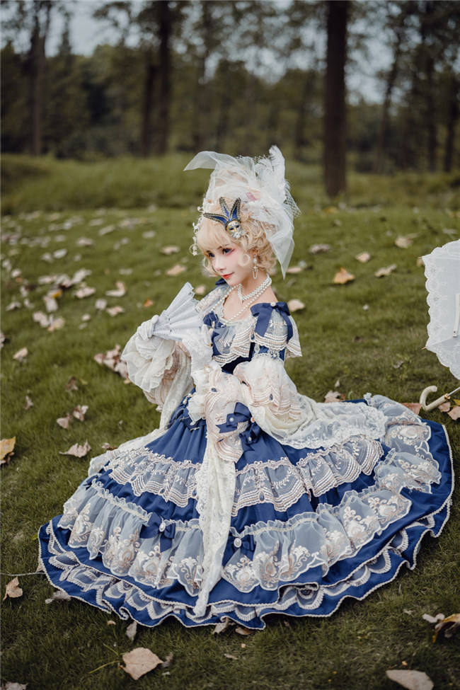 Miss Point ~Masked Ball Luxury Details Lolita OP Fullset