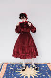 Sister Pearl~ Winter Velvet Vintage Lolita OP Dress -OUT