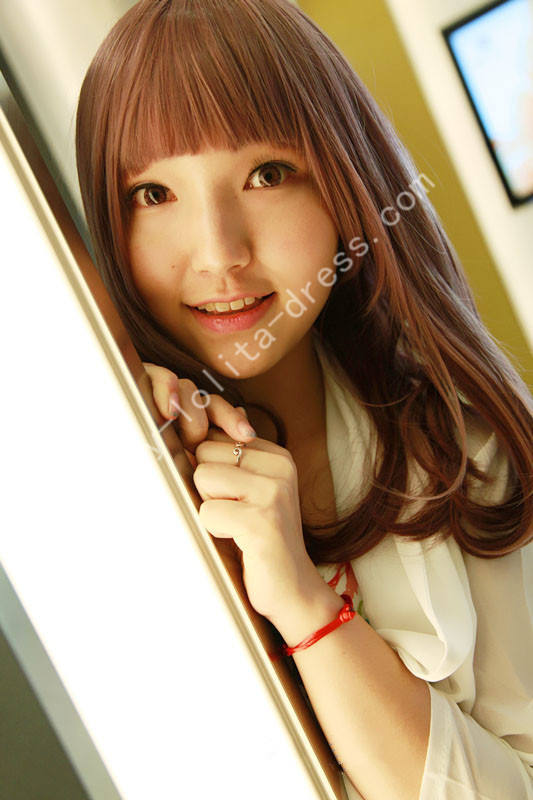 50cm Purple Red Bobo Lolita Wig