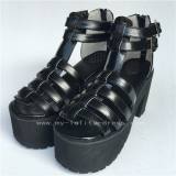 Lady's Summer Silver Lolita Heels Sandals