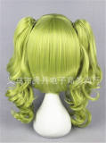 Tender Green Lolita Wig with Two Ponytails off