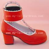 Sweet Ankle Belts Square Shoes 2 Colours