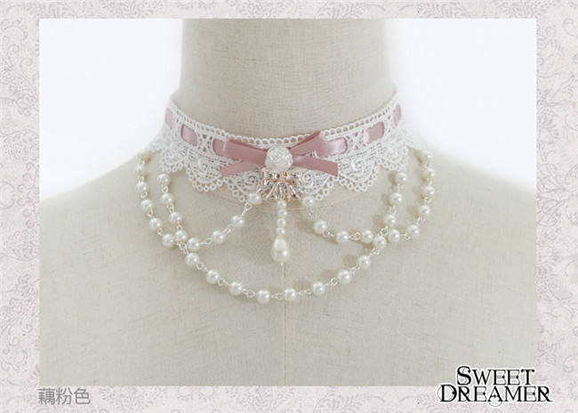 Sweet Dreamer~The Rose Bride~Beadchain Choker