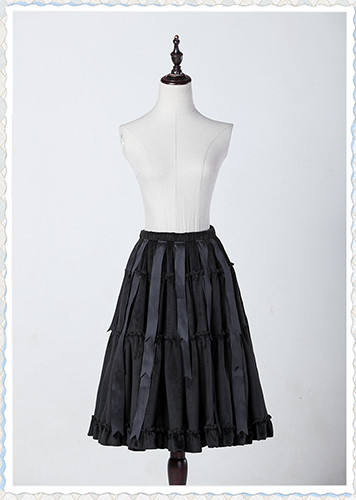 Classic Puppet Velvet Lolita Petticoat Adjustable -out