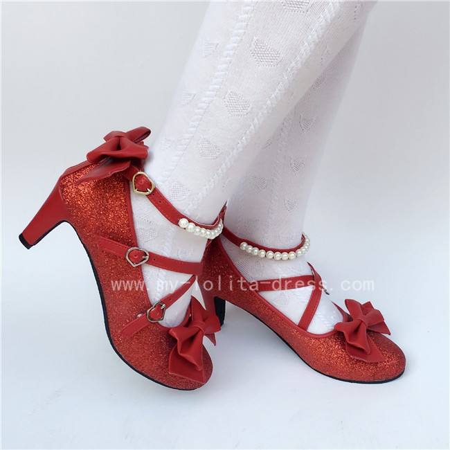 Antaina Tea Party Glitter Lolita Shoes