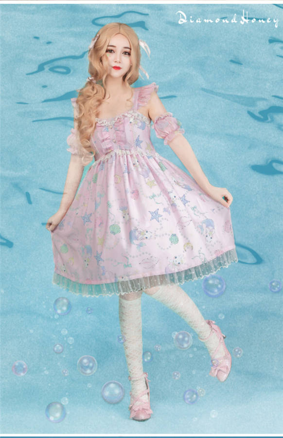 Rabbit Mermaid~ Sweet Lolita Jumper -out