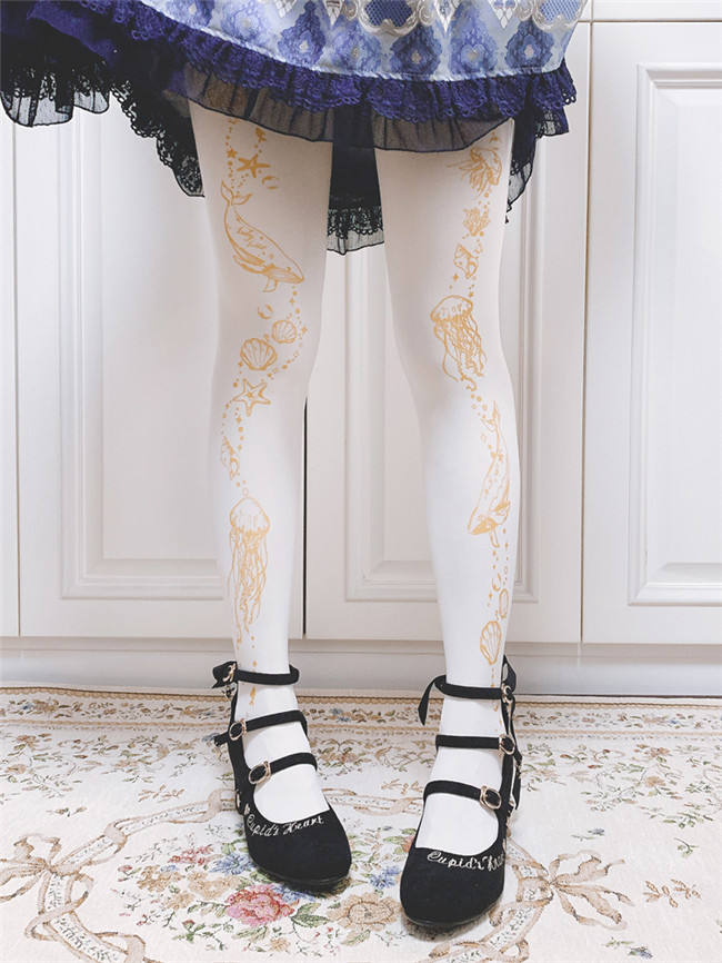 Ruby Rabbit ~Marine Tank Thin Lolita Tights