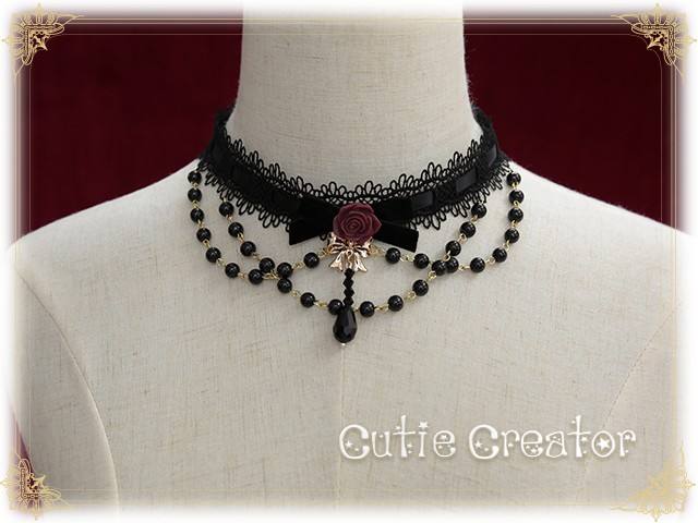 Sweet Dreamer~The Rose Bride~Beadchain Choker
