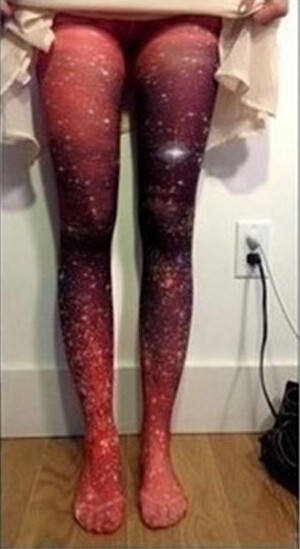 Japanese Sweet Starry Sky Prints Lolita Tights - IN STOCK