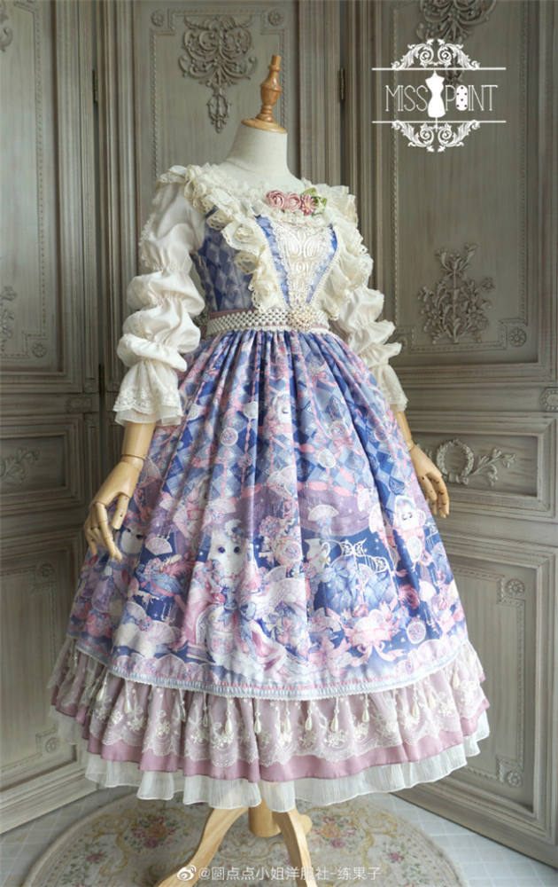 Miss Point ~ Elizabeth Meow ~ Daily Wear Lolita OP/JSK -Custom-tailor Available
